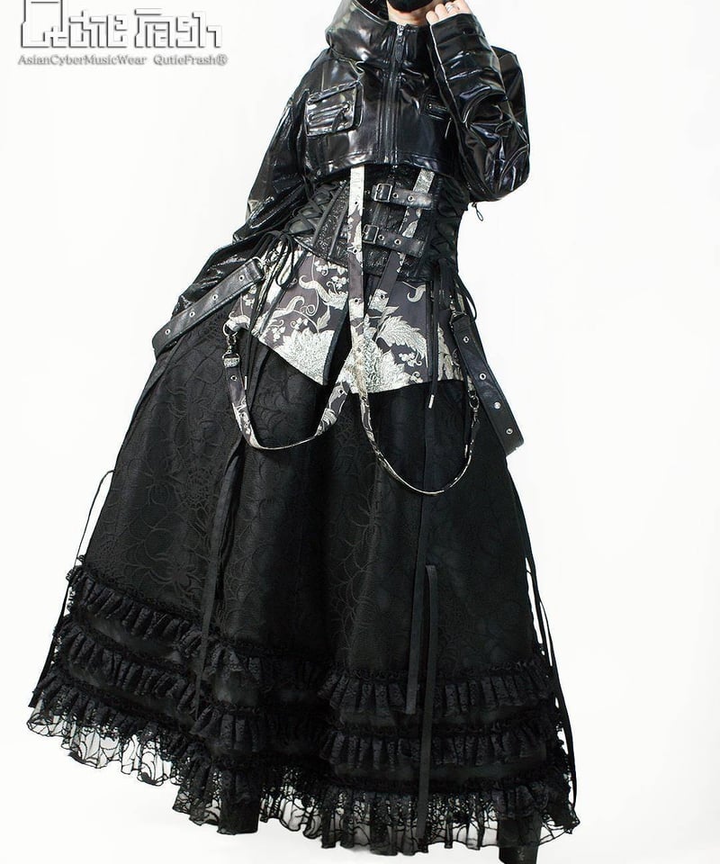 QutieFrash/キューティーフラッシュ 9928-SK 蜘蛛メッシュロンスカ