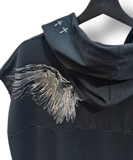h.NAOTO/エイチ・ナオト　High-Neck Sleeveless Long Pullover