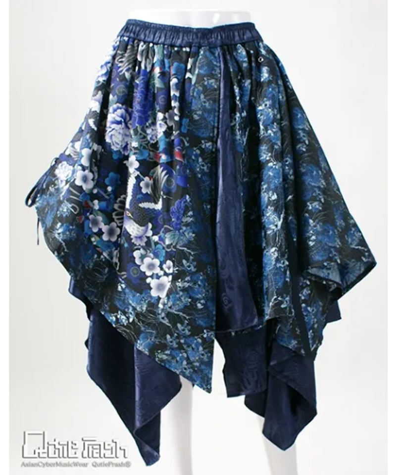 QutieFrash/キューティーフラッシュ 9761-SK 和柄アシメラップスカート  