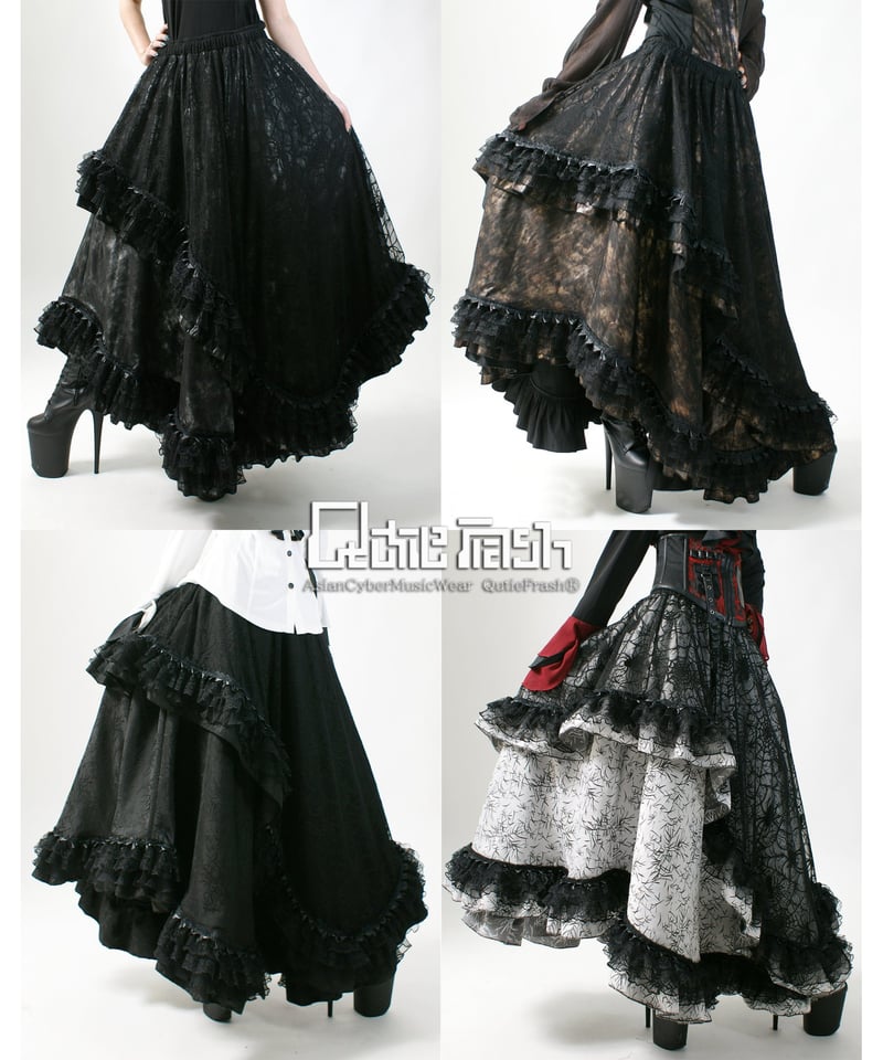 QutieFrash/キューティーフラッシュ 9740-SK 蜘蛛メッシュロング  