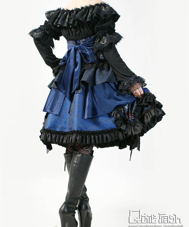 QutieFrash チャイナパニエスカート 黒 QutieFrash チャイナパニエスカート 【公式通販】