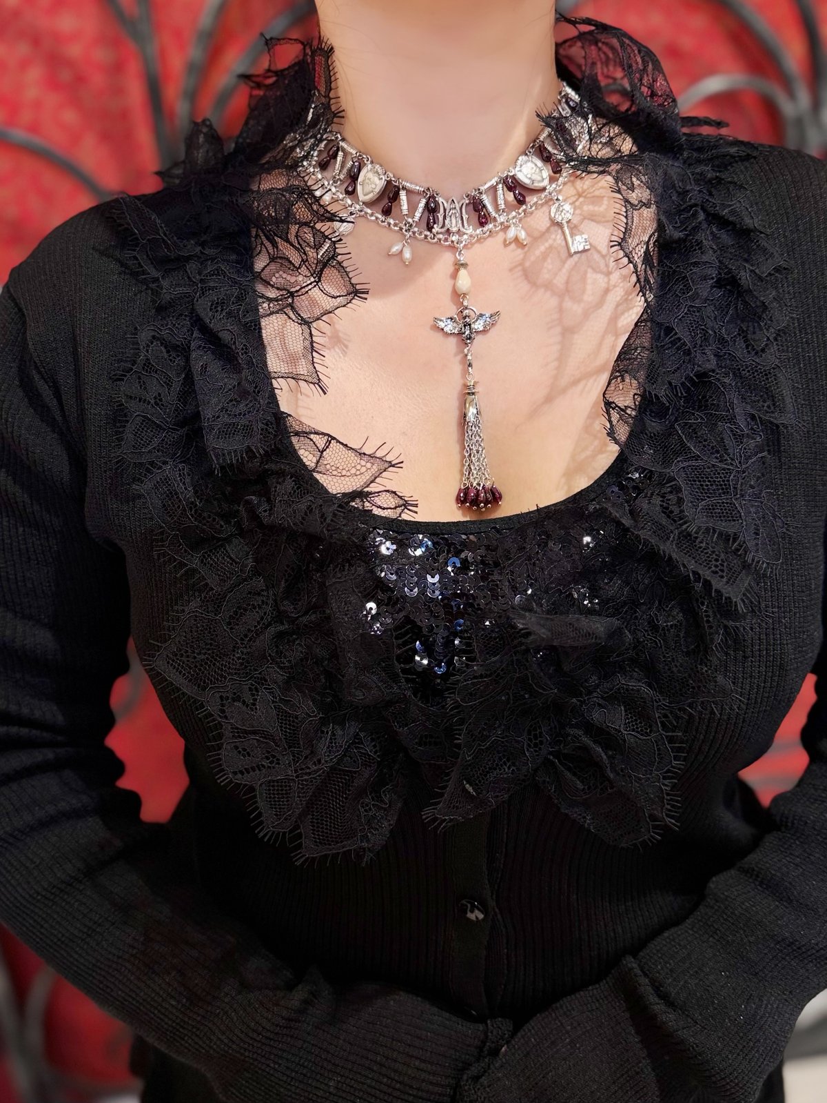 4298 SHIZUKA KOMURO ペールリブニットカーディガン[551-980092]*