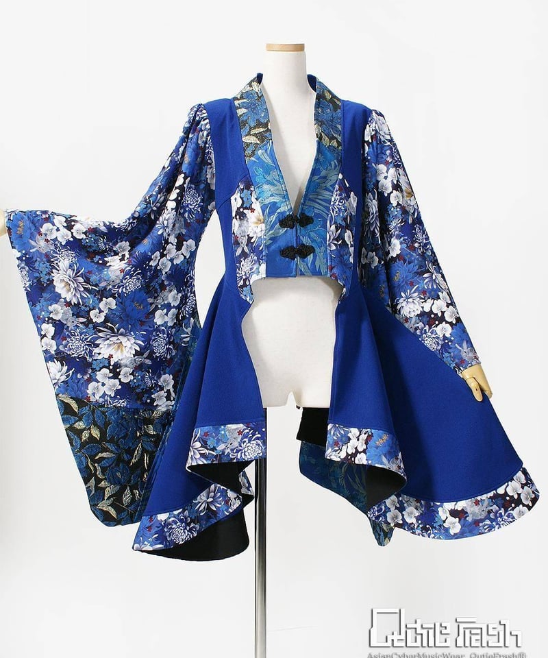 QutieFrash/キューティーフラッシュ9911-CD サイドロング着物カーデ