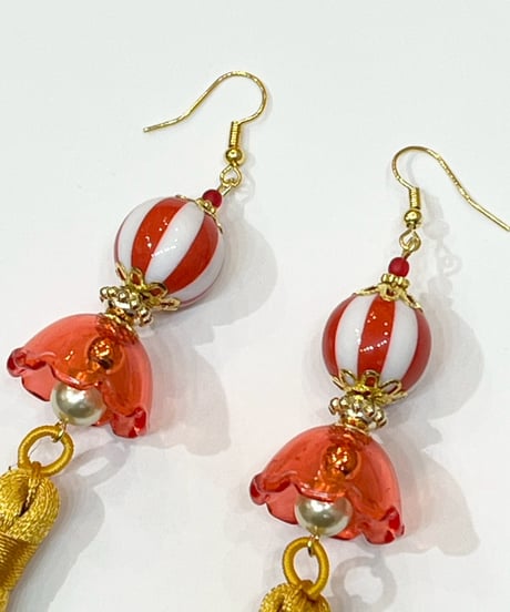 mignardises/ミニャルディーズ　シノワズリピアス(ｍ4-1)