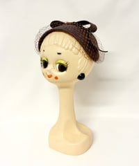 Chapon/シャポン ストローリボンチュールブラウン