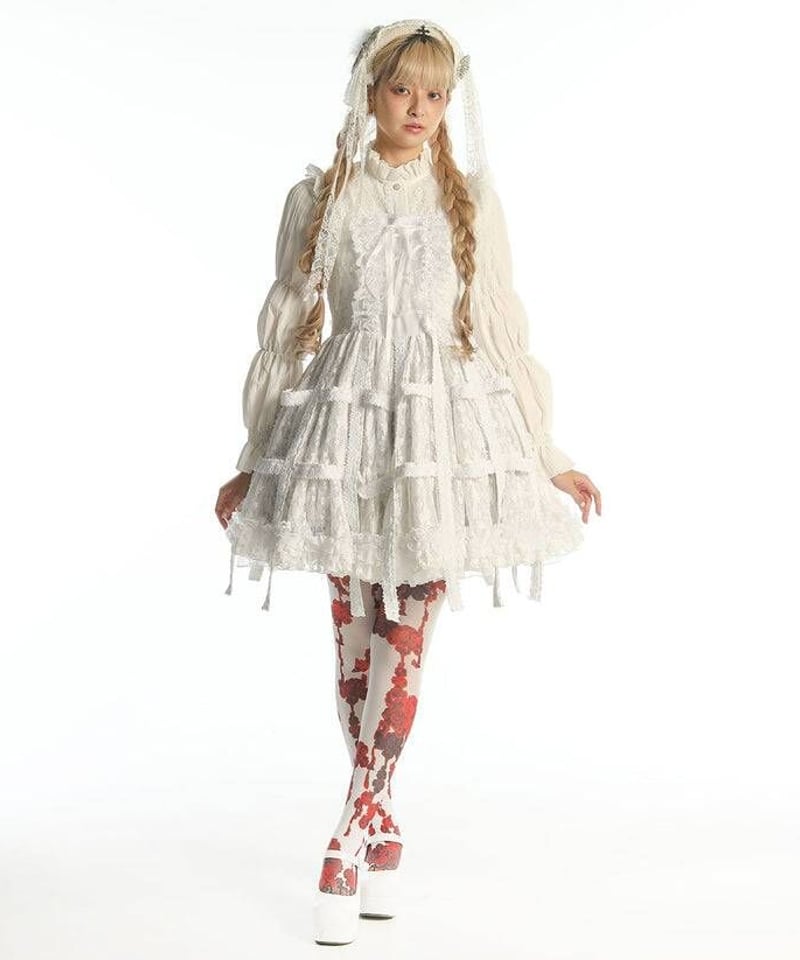 h.NAOTO/エイチ・ナオト White Rose Bird Cage Dress | Ar...