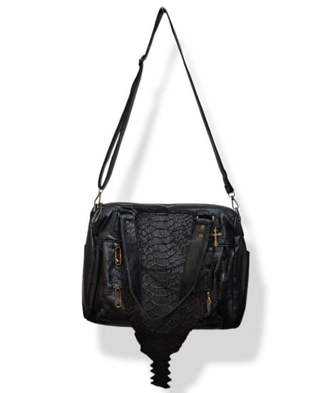 h.NAOTO/エイチ・ナオト　dragon leather shoulder bag