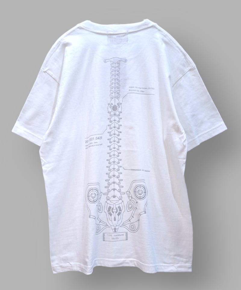 D/3/ディースリー 『背骨Tシャツ』（white） | Arcobaleno Magia o