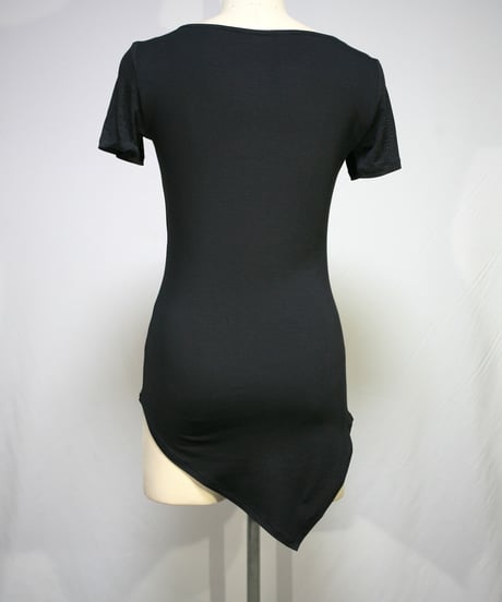 PRESENCE！/プレゼンス　261A134C　アシメトリー半袖Tシャツ