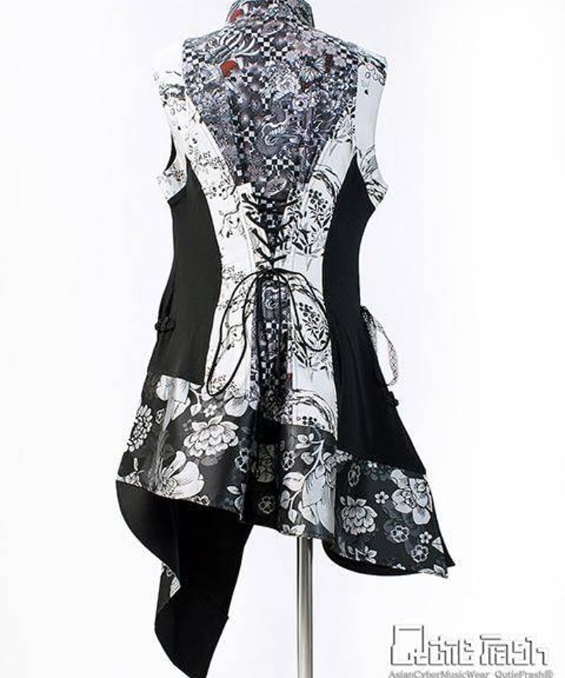 QutieFrash/キューティーフラッシュ 9891-OP 胸開きチャイナチュニック