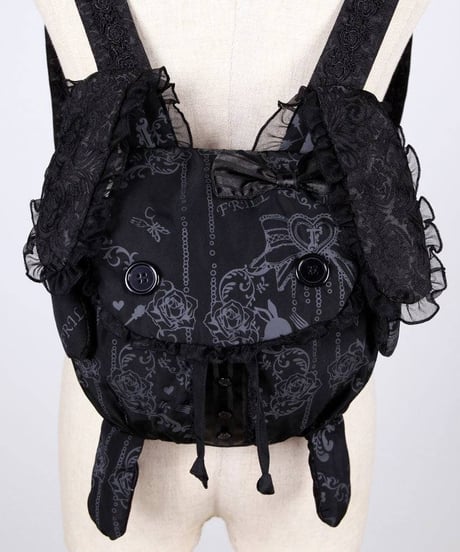 h.NAOTO/エイチ・ナオト　Lovely Bunny Frill Backpack / BK
