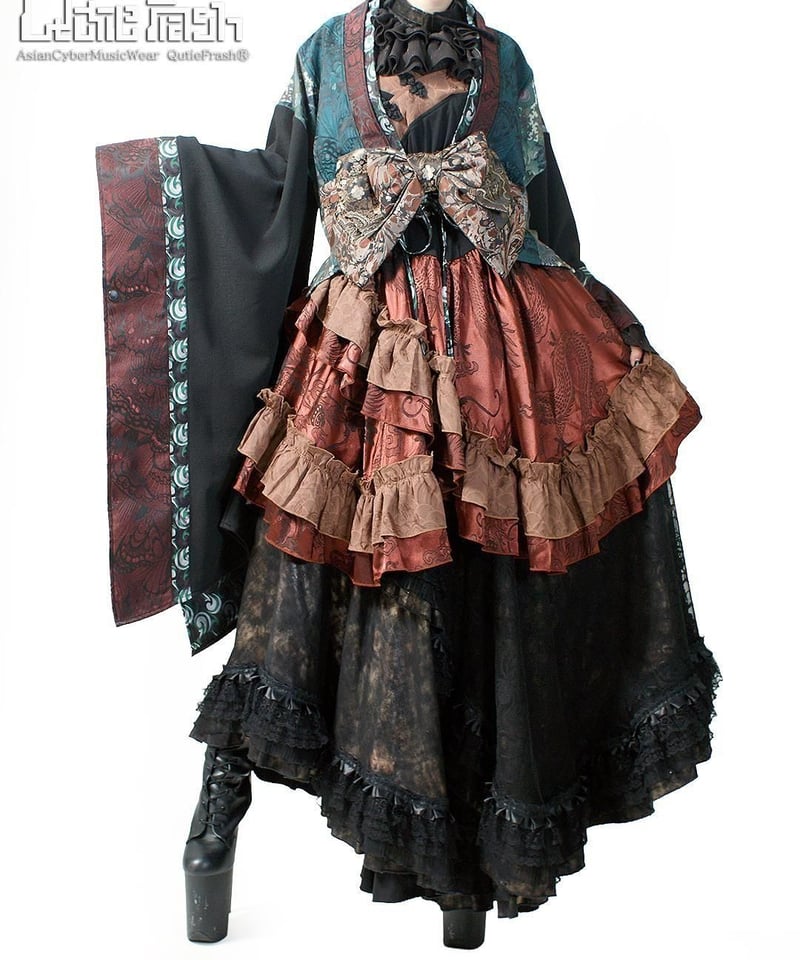 QutieFrash 和柄ショートカーデ QutieFrash/キューティーフラッシュ 9948-CD 着物ショートカーデ | Arc