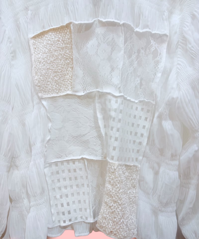 mother's made/マザーズメイド 509203 パッチワーク シアーTOPS（Whi