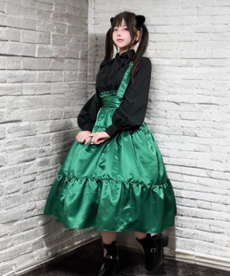 Perla nell' ostrica　125045-3   Clio Skirt 　 ーShantungVer.ー   （Green）