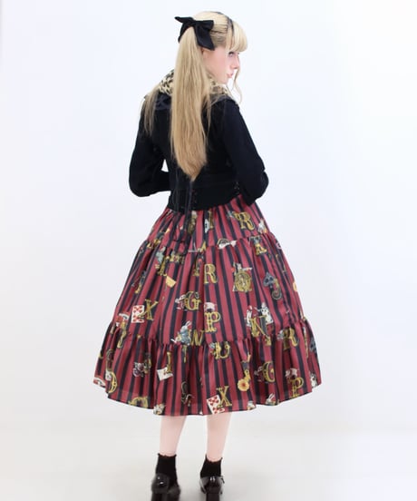 Perla nell' ostrica　125045-1  Alice in Wonder Glyph skirt（Red）