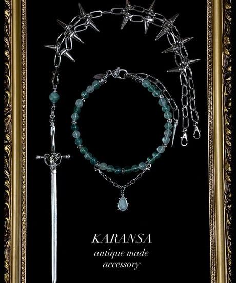 KARANSA/カランサ　KN-574 《ジハードの聖剣・フローライト》 天然石ネックレス