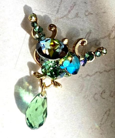 MYK WORK/実柚季　MM-010　Jewel drop bindi (エリナイト/G)