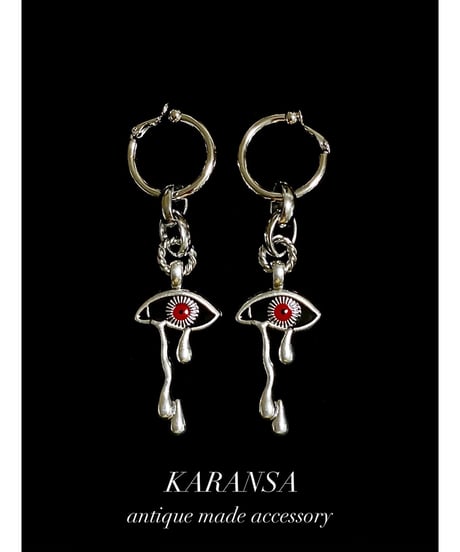 KARANSA/カランサ　KE-76《ホラー・レッドアイ》 G型イヤリング2way