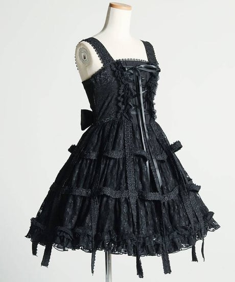 h.NAOTO/エイチ・ナオト　Rose Bird Cage Dress (Black)【M/Lサイズ】