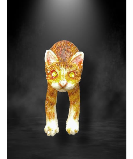 kaus/カウス　レジン猫（茶トラ）ブローチ