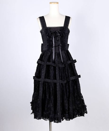 h.NAOTO/エイチ・ナオト　Medium long Rose Bird Cage Dress