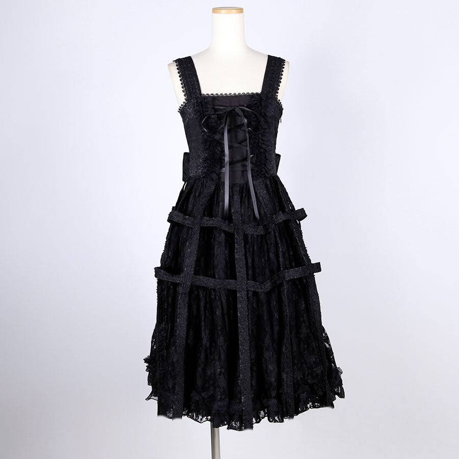 h.NAOTO/エイチ・ナオト Medium long Rose Bird Cage Dres