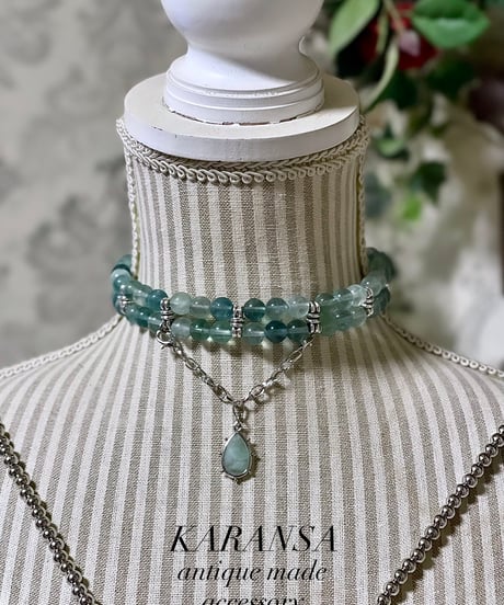 KARANSA/カランサ　KN-574 《ジハードの聖剣・フローライト》 天然石ネックレス