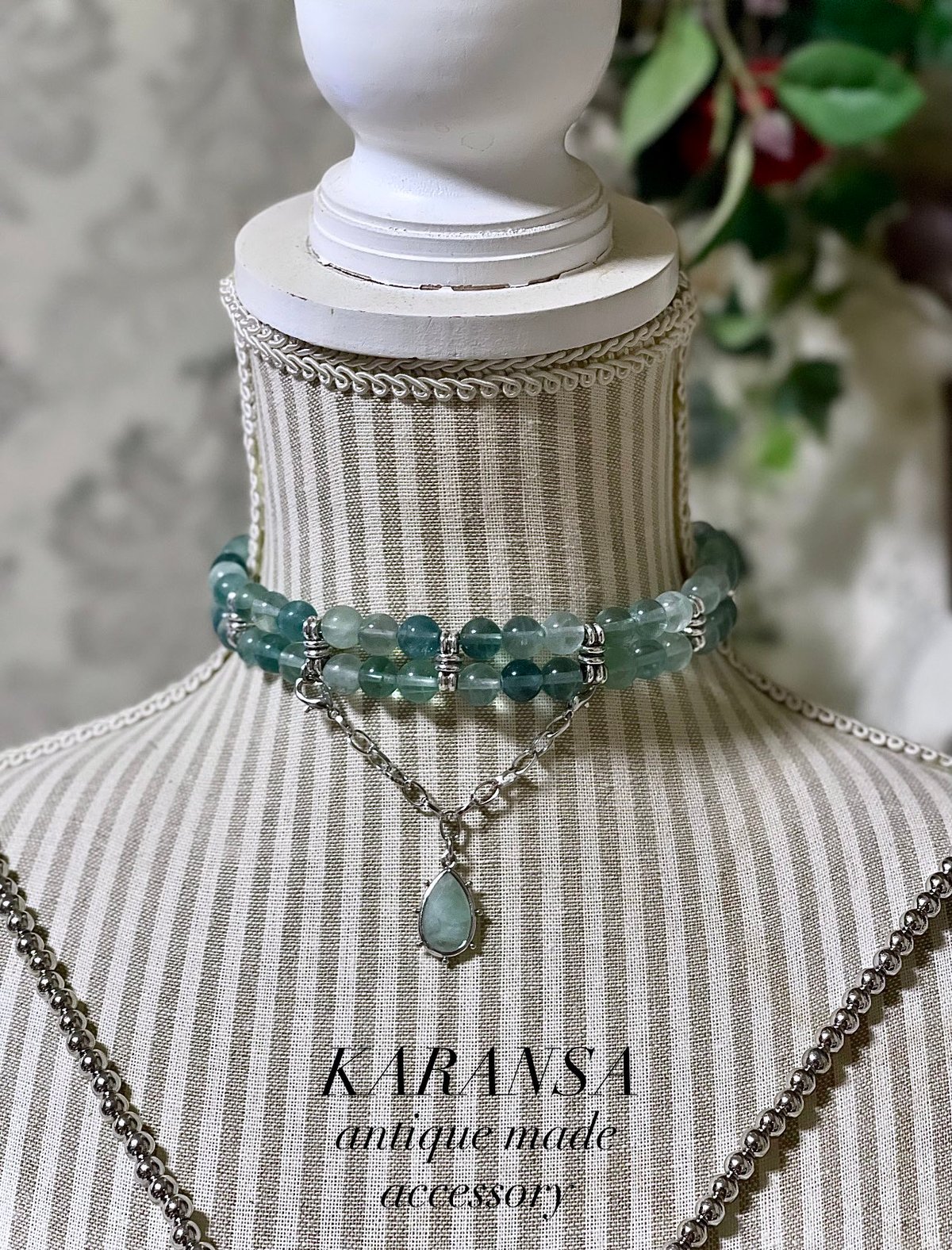 ★最終価格！6000円引き★【12月7日誕生石】フローライト 天然石 ネックレス KARANSA/カランサ KN-574 《ジハードの聖剣・フローライト》 天然石