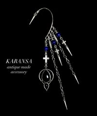 KARANSA/カランサ　KF-88 《アルテミスの矢・ラピス＆オニキス》 天然石イヤーフック