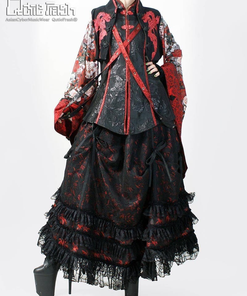 QutieFrash/キューティーフラッシュ9918-BT 後ろロングチャイナベスト