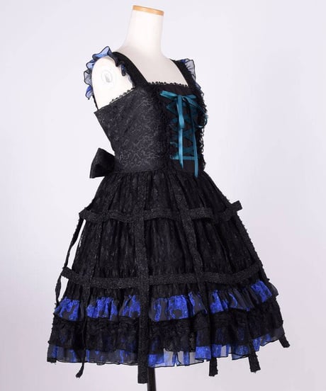 h.NAOTO/エイチ・ナオト　Blue Bloody Rose Bird Cage Dress (Msize)