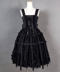 h.NAOTO/エイチ・ナオト　Medium long Rose Bird Cage Dress