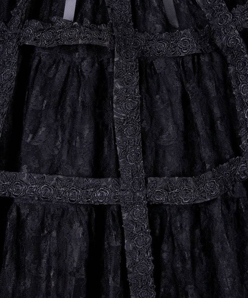 h.NAOTO/エイチ・ナオト Medium long Rose Bird Cage Dres