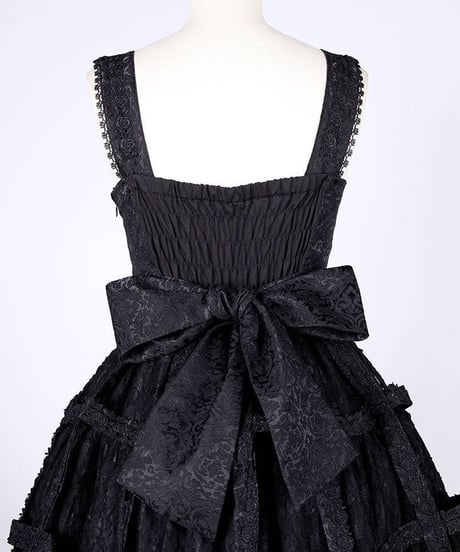 h.NAOTO/エイチ・ナオト　Medium long Rose Bird Cage Dress