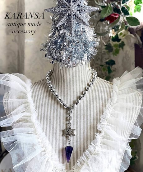 KARANSA/カランサ　KN-531 《シャーマンの首飾り・アメジスト》 ネックレス2way