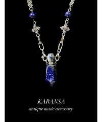 KARANSA/カランサ　KN-559 《パルファン・ラピス＆淡水パール》 天然石ネックレス3way