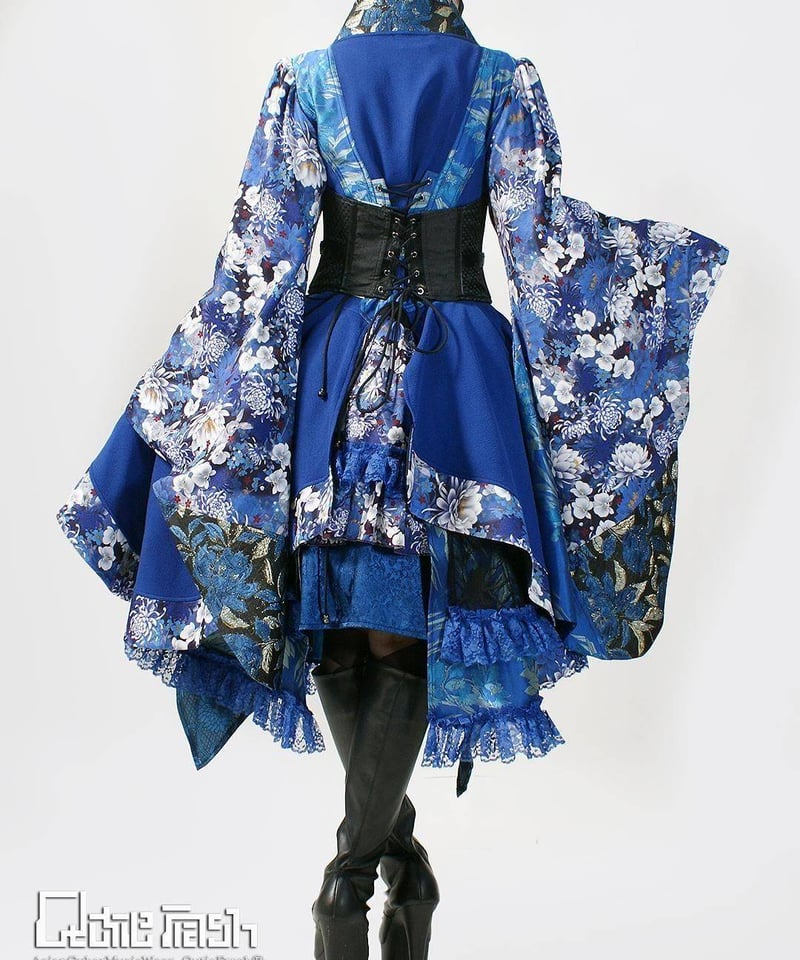 QutieFrash/キューティーフラッシュ9911-CD サイドロング着物カーデ