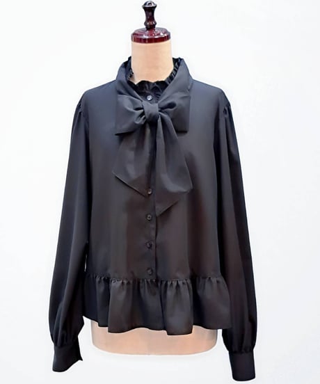 Perla nell' ostrica　【Lsize】Thetis Blouse（Black）