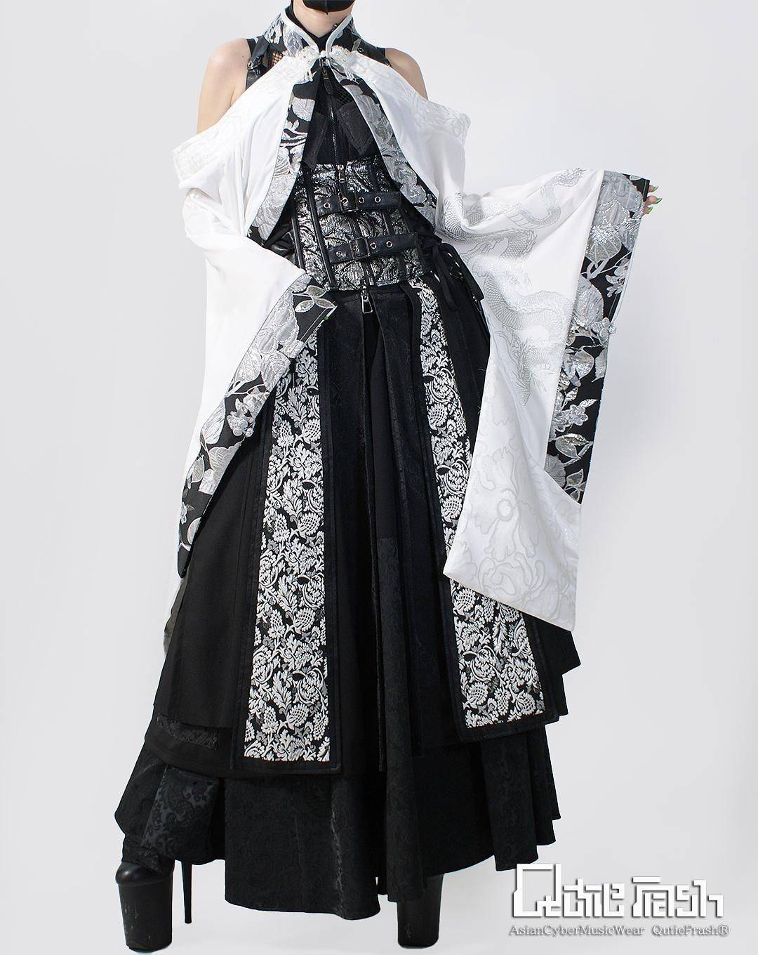 QutieFrash/キューティーフラッシュ 9896-CD チャイナオフショル着物