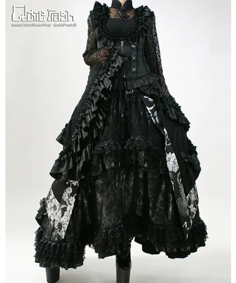 QutieFrash/キューティーフラッシュ 9740-SK 蜘蛛メッシュロング  