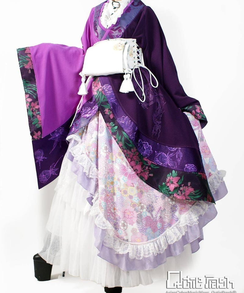 QutieFrash/キューティーフラッシュ 9912-CD アシメ着物カーデ | Arcob