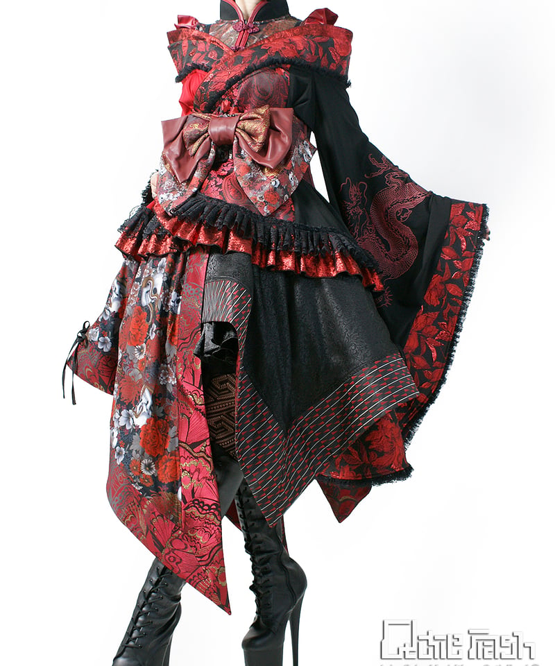 QutieFrash/キューティーフラッシュ 9983-SK 和柄アシメスカート | Arco