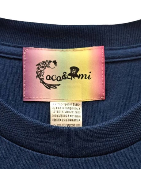 Coco&Ami/ここあみ　【Tシャツ】帽子くんサーカスタ〜☆(夜明け/ブルー) (BODYカラー：インディゴ)Lサイズ
