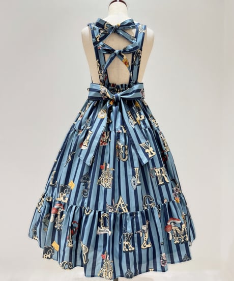 Perla nell' ostrica　125045-1  Alice in Wonder Glyph skirt（Sax Blue）