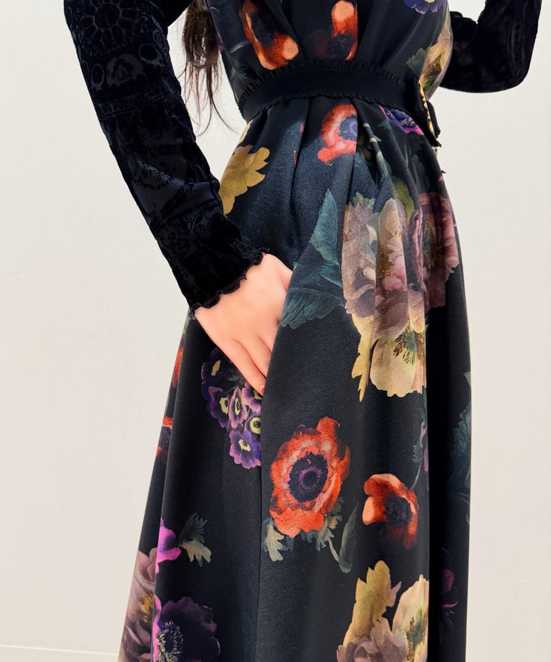 4298 SHIZUKA KOMURO ル・ブーケ プリントワンピース [561-510022