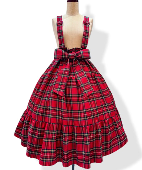 Perla nell' ostrica　125045-4   Clio Skirt 　 ーChecked Ver.ー   （Red）