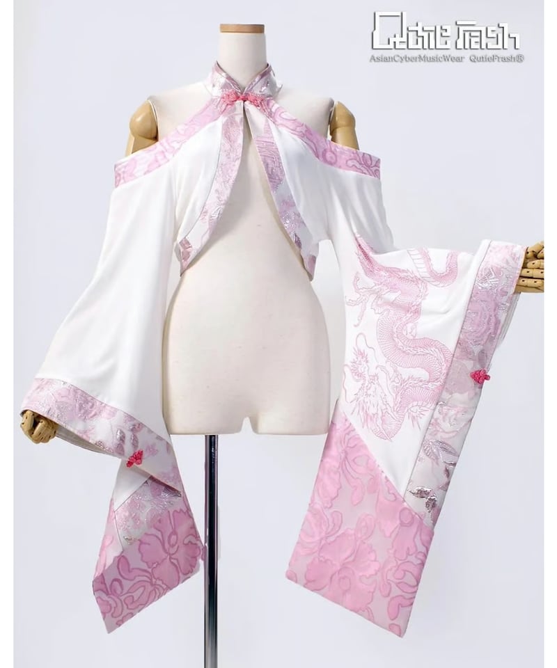 御値下げQutieFlash キューティフラッシュ オフショル着物カーデ レッド b38147_1.jpg