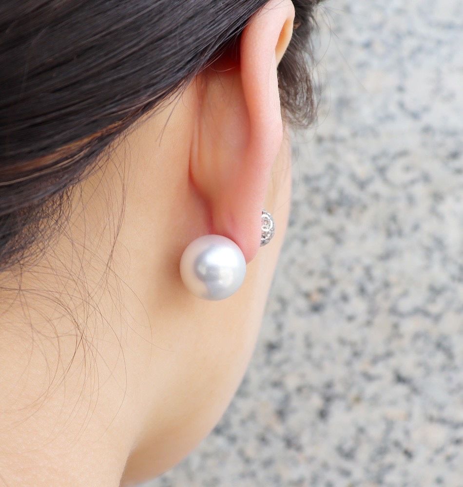 Dot /ポルカ ピアス（ホワイトゴールド） | MIMIKAZARI Online-Shop