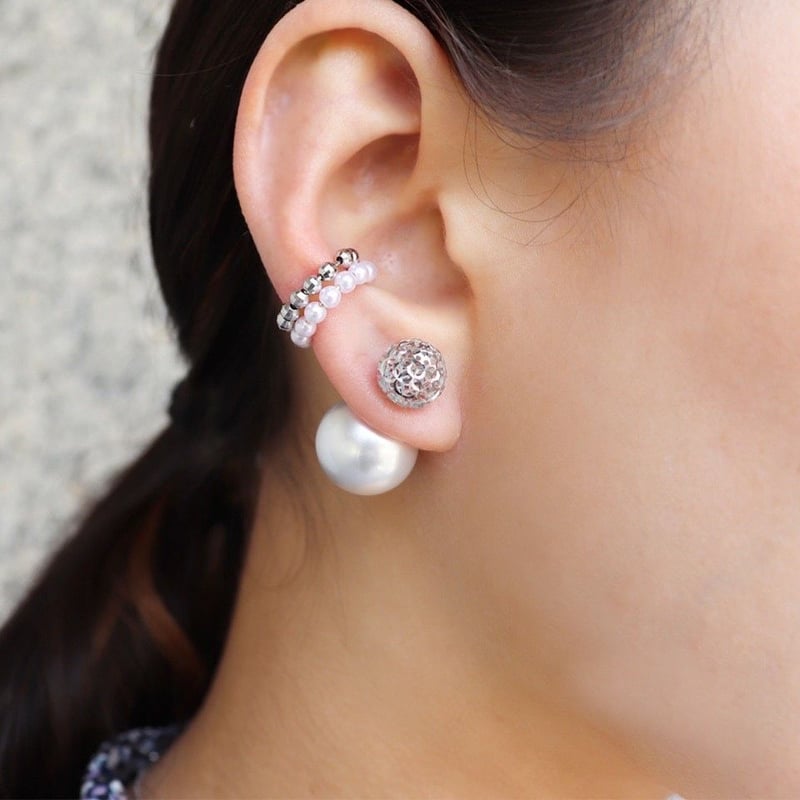 Dot /ポルカ ピアス（ホワイトゴールド） | MIMIKAZARI Online-Shop