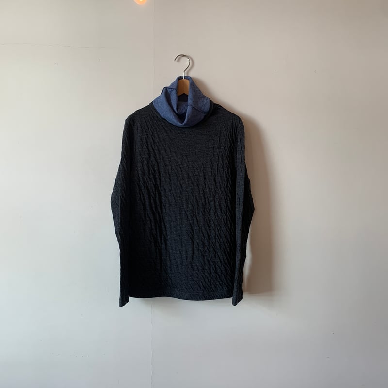 【新品】アトリエナルセ　ウールコットンタートルネックカットソー 今期アトリエナルセ ウールコットンタートルネックカットソー atelier